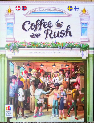 COFFEE RUSH – UUSI! Suomenkielinen lautapeli 2023, muoveissa