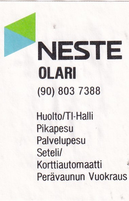 Olari. NESTE   7/8
