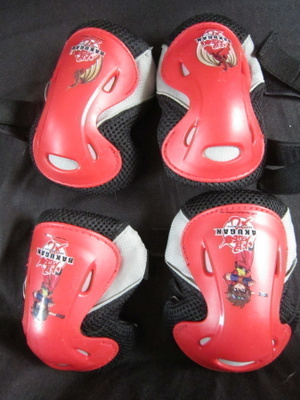 Bakugan polvi -ja kyynersuojat 25-50 kg rullaluisteluun