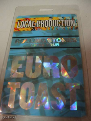 ROLLING STONES - HELSINGIN EURO TOAST - PASSI, LAMINOITU