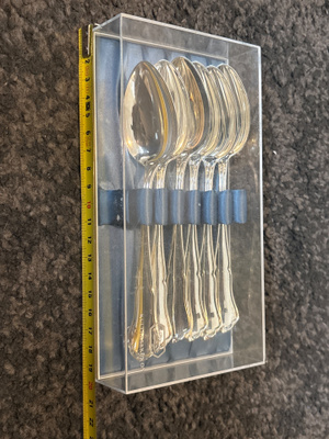 Chippendale jälkiruokalusikka 6kpl hopeaa 224g
