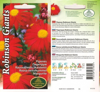 Punapäivänkakkara 'Robinson Giants' - HUOM PÄiVÄYS! Ale -30#