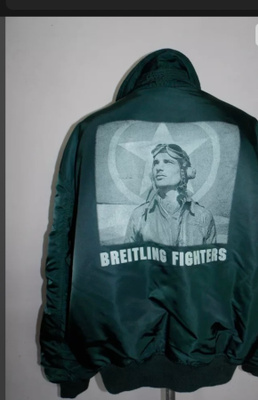 BREITLING FIGHTERS PILOT JACKET ALPHA INDUSTRIES XL BOMBER