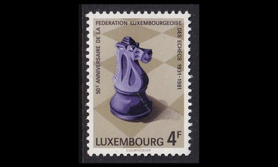 Luxemburg 1033 ** Shakki-liitto 50v (1981)