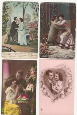 Vanhat kortit : Romantiikka 15 eril 1900-luvun alku