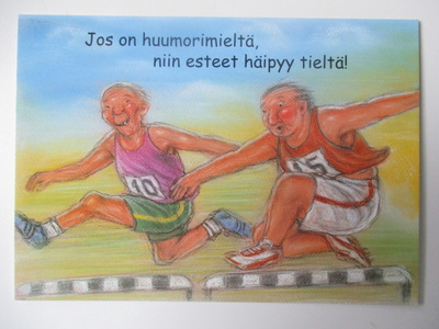HÖRÖLÄ - Jos on huumorimieltä, niin esteet häipyy.... T-0266