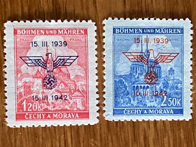 BÖHMEN MÄHREN 1942 PROTEKTORAATIN PERUSTAMISESTA 3 VUOTTA**