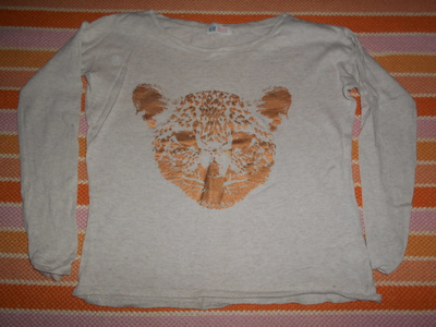 Pitkähihainen trikoopaita, koko 146/152  (#2555)