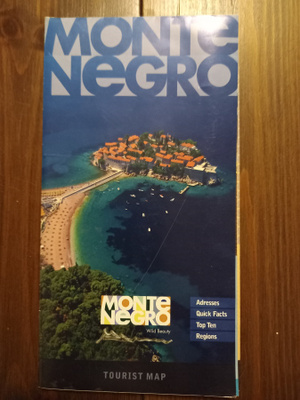 MONTENEGRO matkailukartta 1:420 000