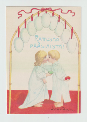 Postikortti, JENNY NYSTRÖM, Päääsiäiskortti, Taidekortti.
