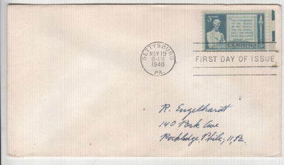 USA FDC 1948  gettysburg adress