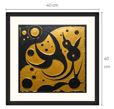 Uusi uniikki abstrakti art print taulu 40 cm x 40 cm