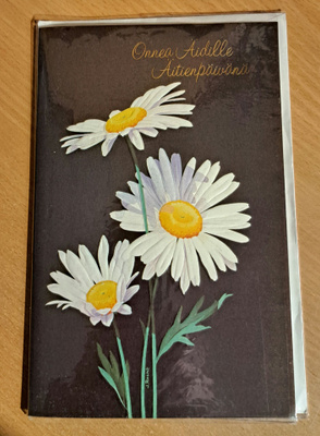 Päivänkakkarat, koho- taittokortti ja kuori, uusi
