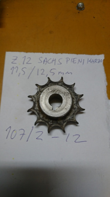 Eturatas Z12 sachs pienellä kartiolla aikasen kulunut