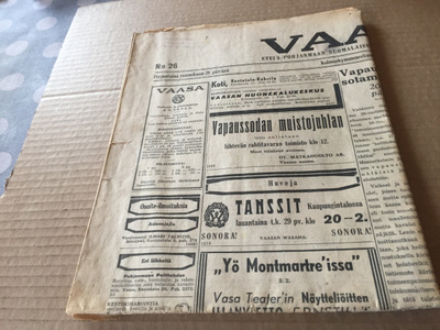 VAASA LEHTI 28.1.1938