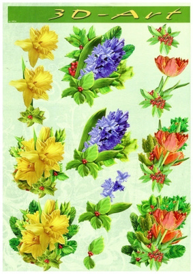 3D °"NARSISSIT, HYASINTIT & TULPPAANIT"° /3D-Art