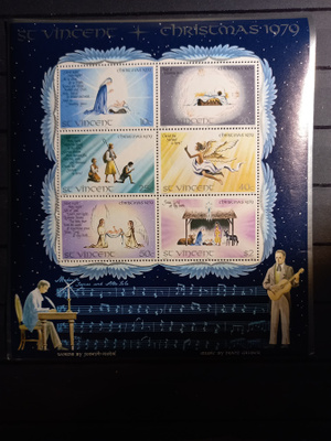 SAINT VINCENT Karibia Jouluaiheinen blokki 1979 **
