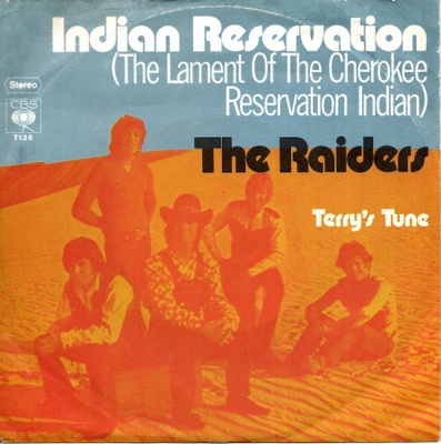 RAIDERS: Indian Reservation / Terry's Tune  7"kk