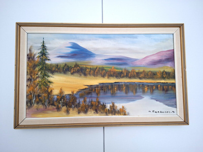M. Ruokonen öljyväri maalaus-71