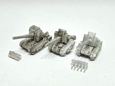 Epic 40K - 3x Imperial Guard Basilisk [S57]