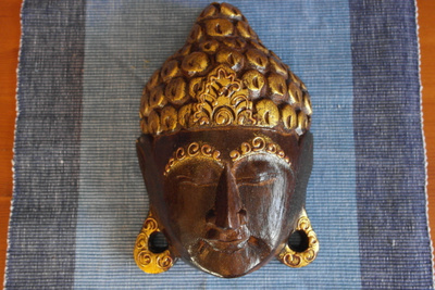 Buddha maski.Seinäkoriste.