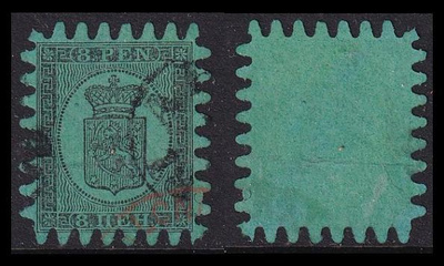 6a_III o Isohampainen 8 pen virheetön (1866)