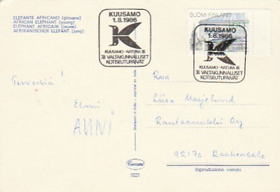 ERIKOISLEIMA , Kotiseutupäivät, Kuusamo 1.8.1986