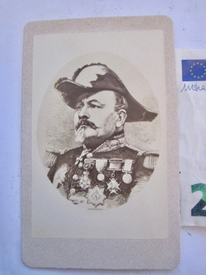 VANHA CDV Valokuva Kenraali Ulrich Ranska 1870-l