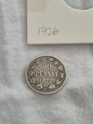 50 penniä 1872, Suomi