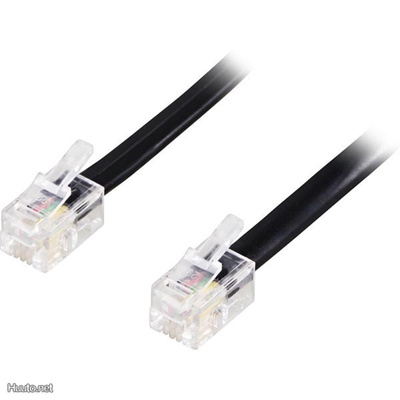 Deltaco modulaarikaapeli 4P4C(RJ9/RJ10/RJ22), 3m, musta UUSI