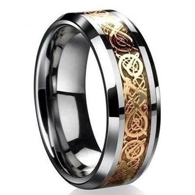 88 .. Dragon Kulta / Stainless Steel .. Sormus