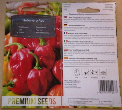 Havannapaprika 'Habanero Red' - siemenet #