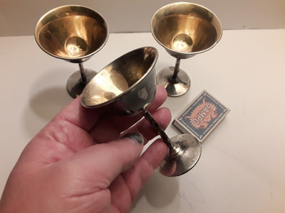 3 x  pienet coctail pikarit