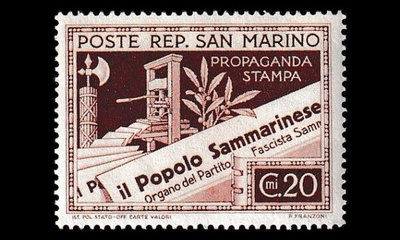 San Marino 261 ** Sanomalehdet 20C (1943)