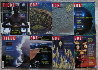 TIEDE 2000 -lehden vuosikerta 1997 (8 kpl)