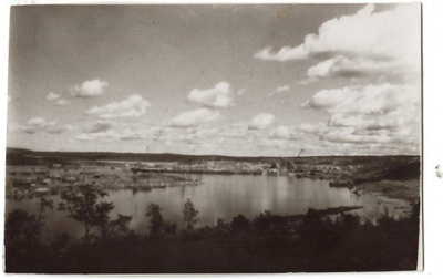 Näköala kaupungista Syvärin virtaan 1942 - valokuva