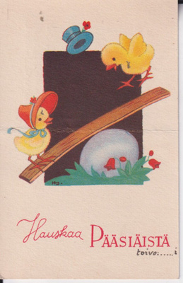 Hauskaa Pääsiäistä, tiput, Helga Sjöstedt
