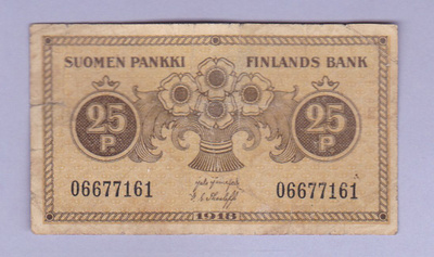25 p v.1918 P-33 (von Collan-Myller)