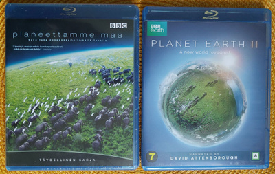 Blu-ray  Planeettamme maa I-II  BBC kaikki levyt/kotelot EX