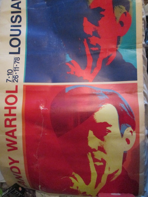 vintage Andy Warhol -näyttelyjuliste 1978