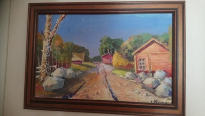 Rautiainen maisemataulu 1986.