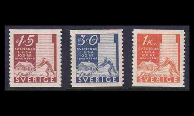 Ruotsi 340-2 ** Uudisraivaajat USAssa 100v (1948)