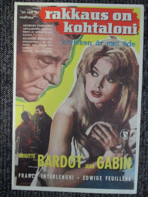 Rakkaus on kohtaloni - Brigitte Bardot - elokuvajuliste