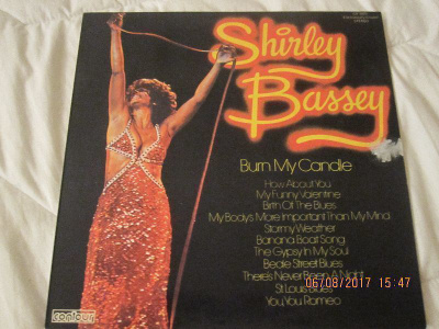 Shirley Bassey Burn My Candle lp-levy