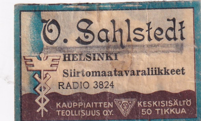 Helsinki, O, Sahlstedt , Radio 3824   4/7