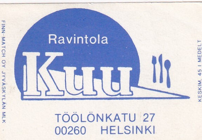 Helsinki. Ravintola  Kuu    s34