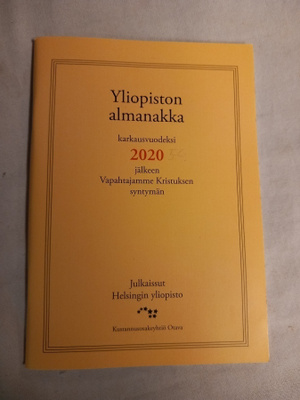 huuda syntymävuotesi almanakka 2020