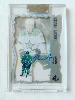 Roope Hintz - 21-22 SP Clear-Cut Winner Auto