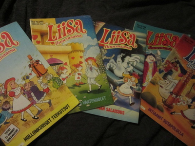 Liisa Ihmemaassa Lehdet 5 kpl 4, 10, 11 / 1985 11,15 / 1986