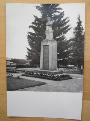 VANHA Valokuva Karstula Sankaripatsas Sankarihaudat 1940-l